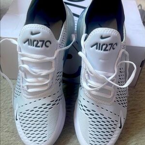Nike Air Max 270 White and Black Sneakers